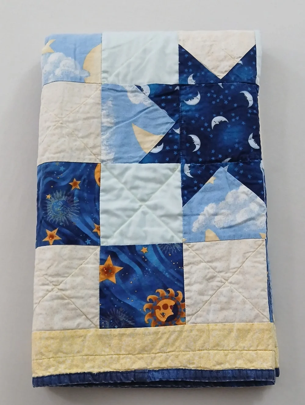 Homemade Celestial Mini Quilt